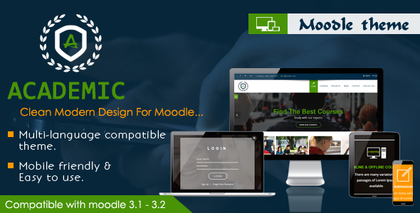 Academic - Responsive Moodle Theme