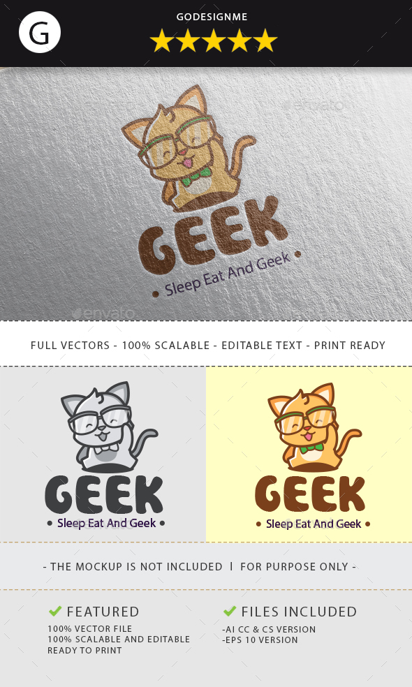 Geek Cat Logo