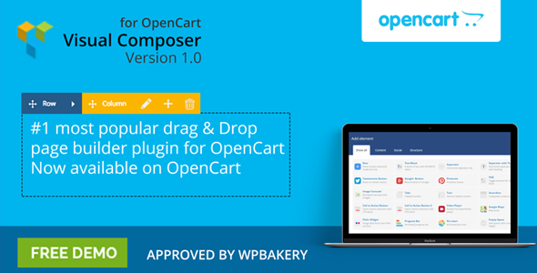 Visual Composer for OpenCart : Drag & Drop Page Builder