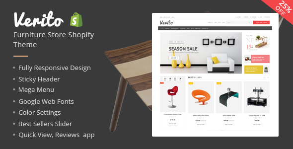 Verito - Furniture Store Shopify Theme