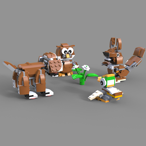 3DOcean Lego Animals 19858651 3DOcean Lego Animals 19858651