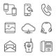 48 Communication Outline Stroke Icon