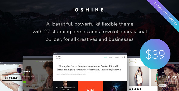 Oshine - Creative Multi-Purpose WordPress Theme