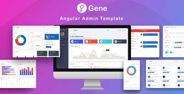 Gene - Angular 4 Material Design Admin Template