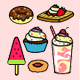 Sweet Candies and Desserts Pack Icons