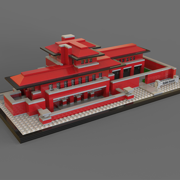 3DOcean Lego Robie house 19878144 3DOcean Lego Robie house 19878144