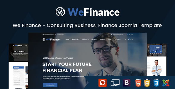 We Finance - Consulting Business, Finance Joomla Template