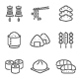 16 Eastern Food Outline Stroke Icons