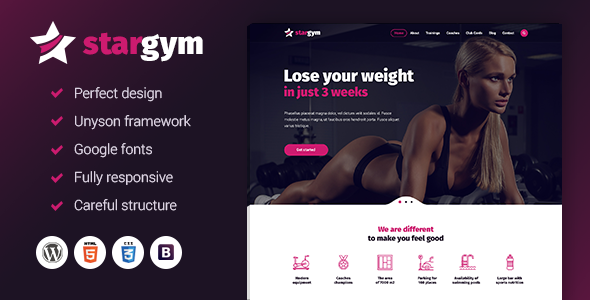 Stargym - Gym & Fitness WordPress Theme