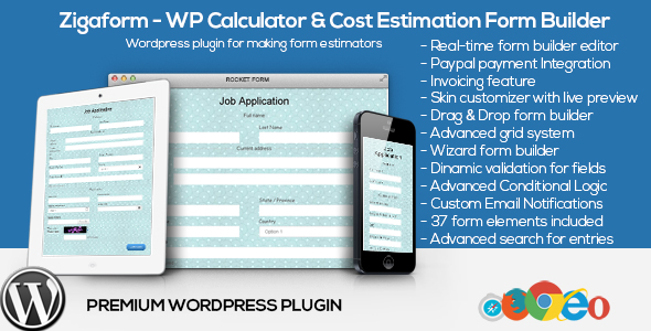 Zigaform - WordPress Calculator & Cost Estimation Form Builder - CodeCanyon Item for Sale