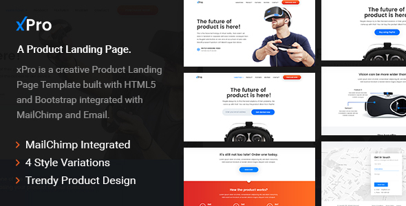 xPro - A Product Landing Page