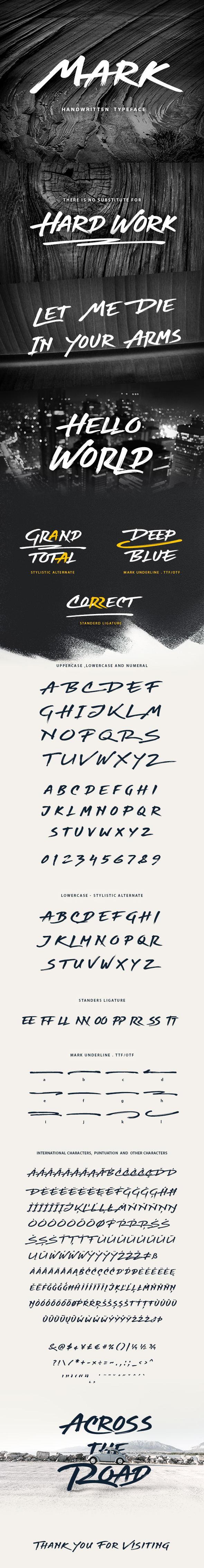Mark Handwritten Graffiti Font