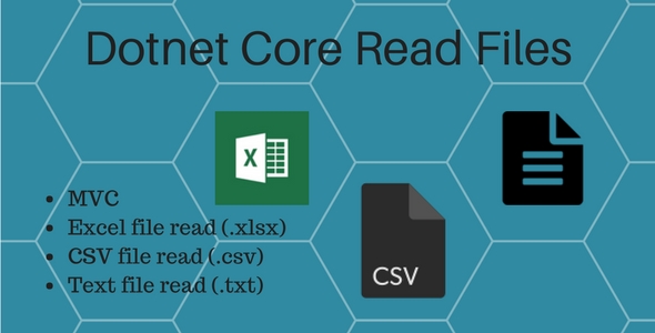 CodeCanyon Dotnet core Read excel csv and text file 19899281 CodeCanyon Dotnet core Read excel csv and text file 19899281