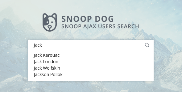 Snoop ajax users search for WordPress