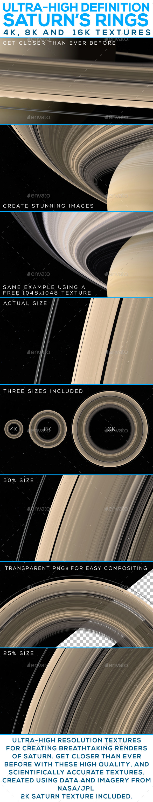 3DOcean Ultra-High Definition Saturn's Rings 19911769 3DOcean Ultra-High Definition Saturn's Rings 19911769