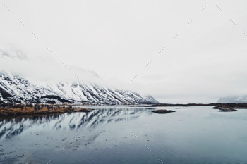 Reflected fjord.