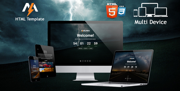 Molnia - Coming Soon HTML Template