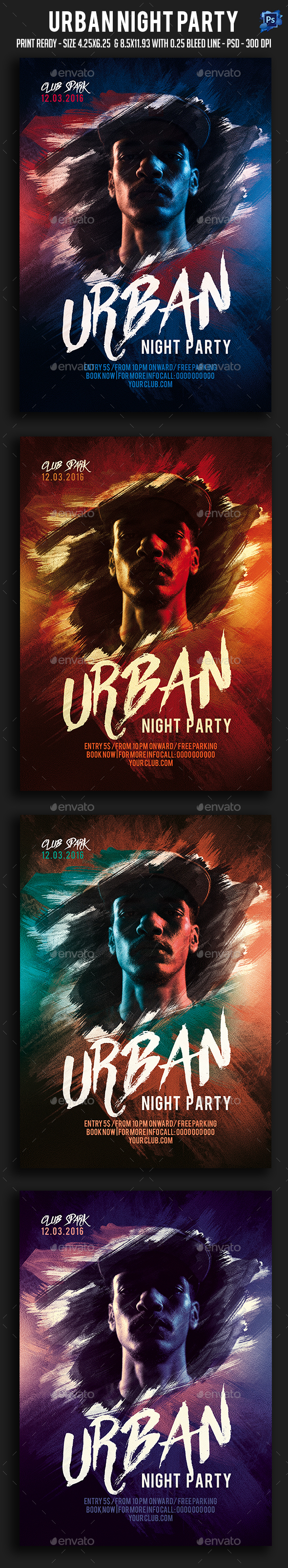 Urban Night Party Flyer