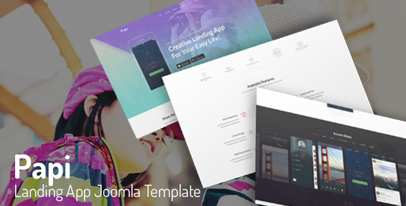 Papi | Multi-Language Landing App Joomla Template