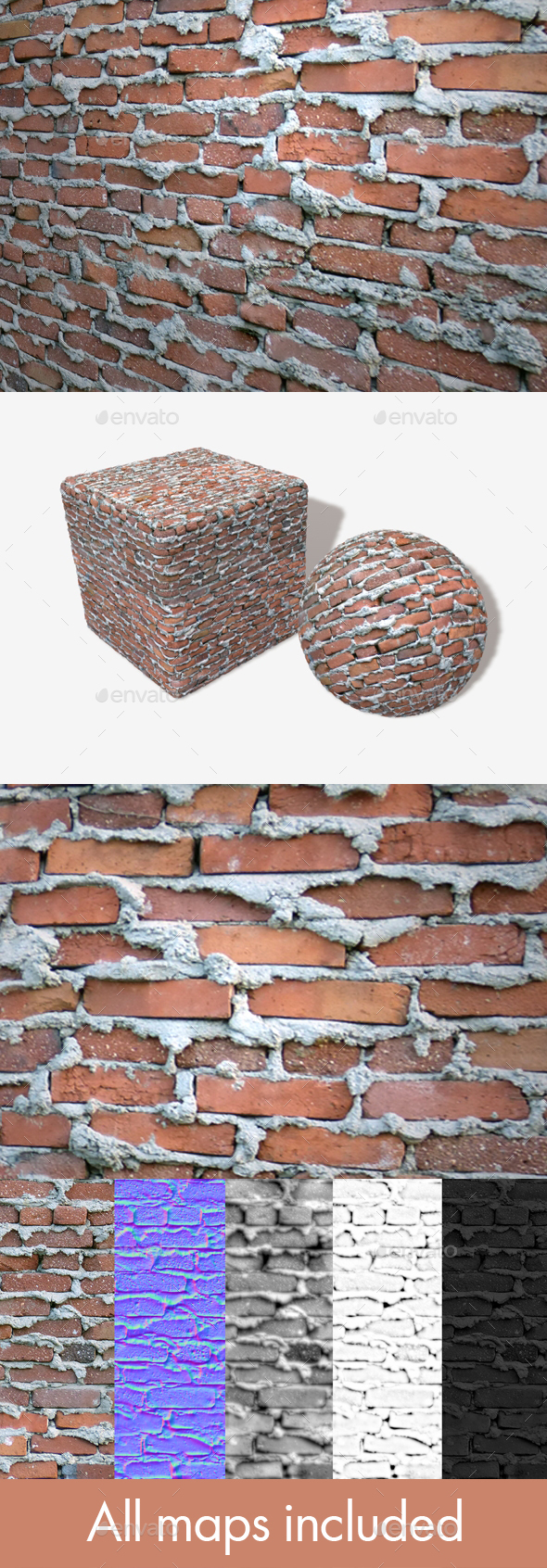 3DOcean Extremely Bad Brickwork Seamless Texture 19939622 3DOcean Extremely Bad Brickwork Seamless Texture 19939622