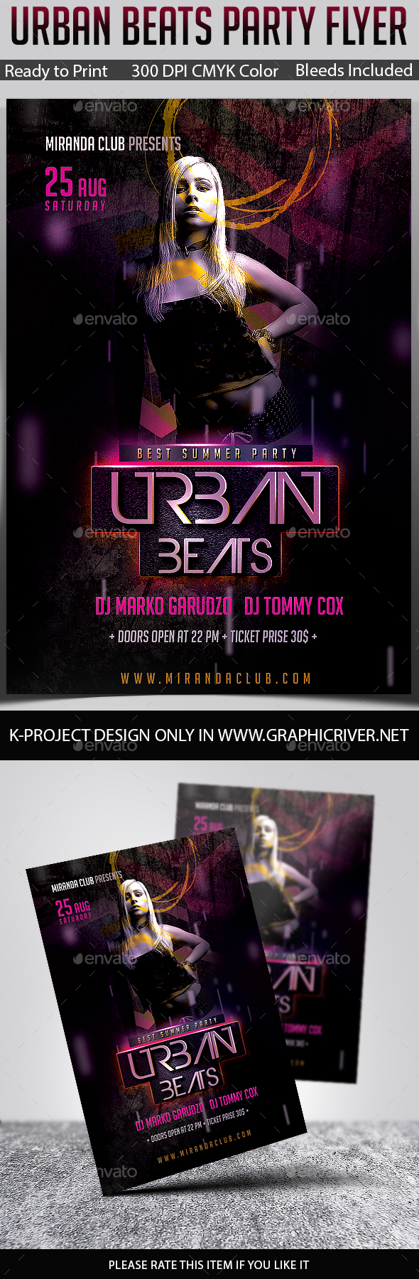 Urban Beats Party Flyer