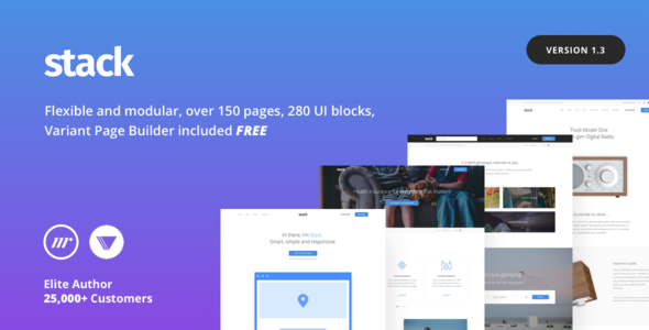 Stack Multi-Purpose HTML with Page Builder