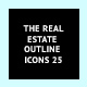 The Real Estate Outline Icons 25