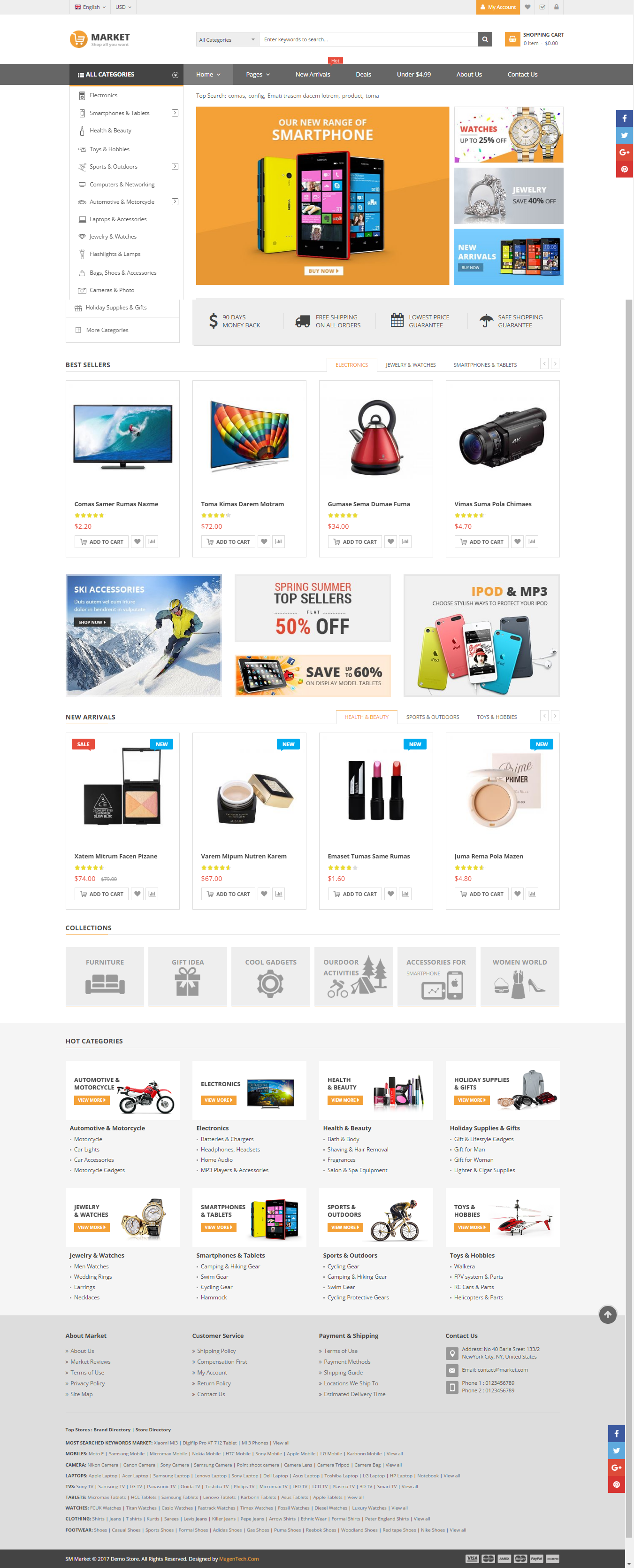 Market - Premium Responsive Magento 2 and 1.9 Store Theme by magentech