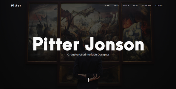 Pitter - Personal Portfolio Template