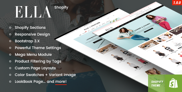 Ella - Responsive Shopify Template (Sections Ready)