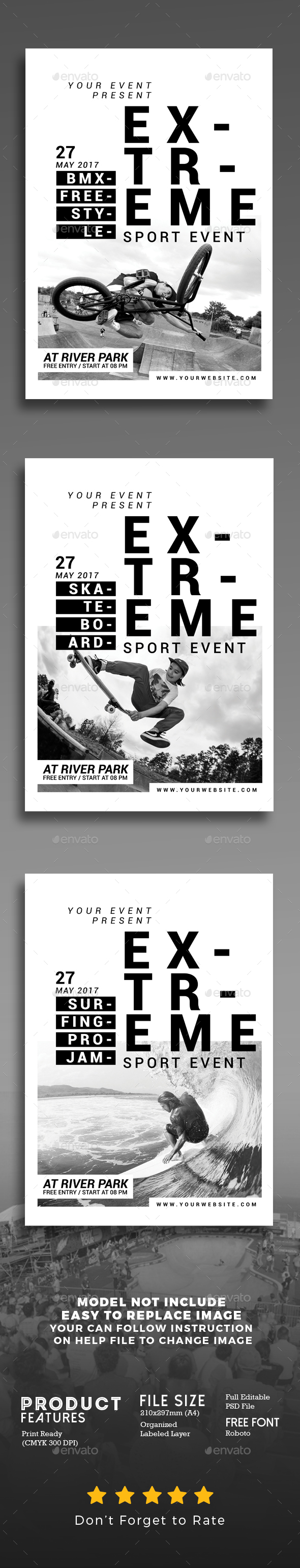 Extreme Sport Event Flyer