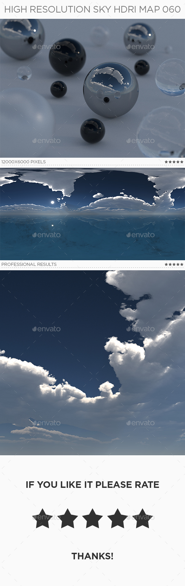High Resolution Sky HDRi Map 060 - 3DOcean Item for Sale