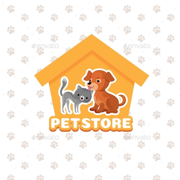 Pet Store Vector Background