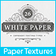 26 White Paper Texture Backgrounds