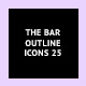 The Bar Outline Icons 25