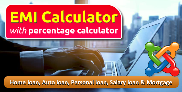 EMI Calculator with Percentage Calculator for Joomla