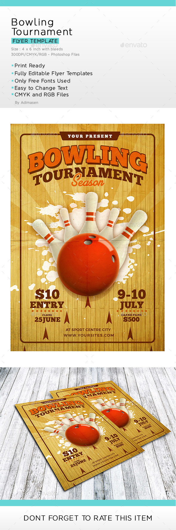 Bowling Tournament Flyer