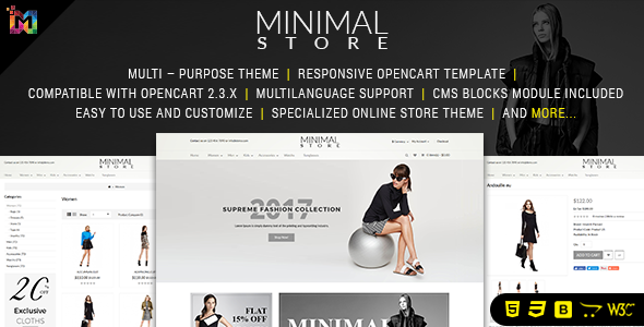 Minimal - Responsive OpenCart Theme