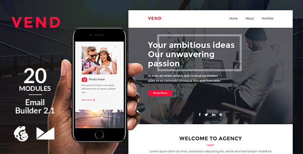 Vend Email Template + Online Emailbuilder 2.1