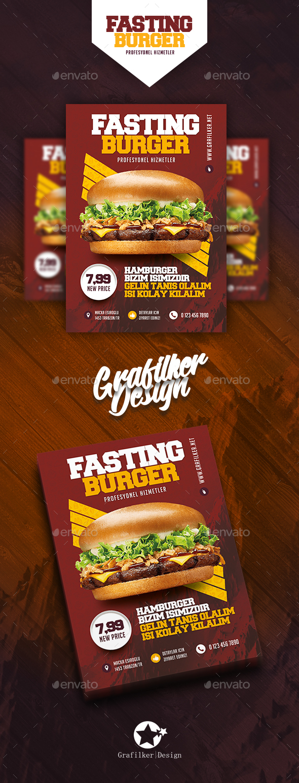 Fast Food Burger Flyer Templates