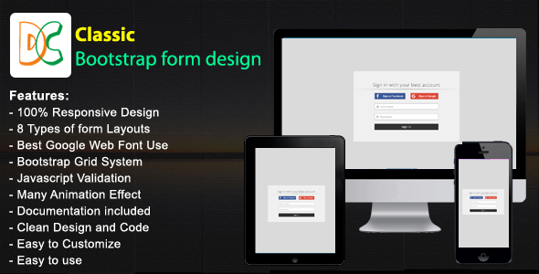 CodeCanyon Classic Responsive Bootstrap Form 19984575 CodeCanyon Classic Responsive Bootstrap Form 19984575