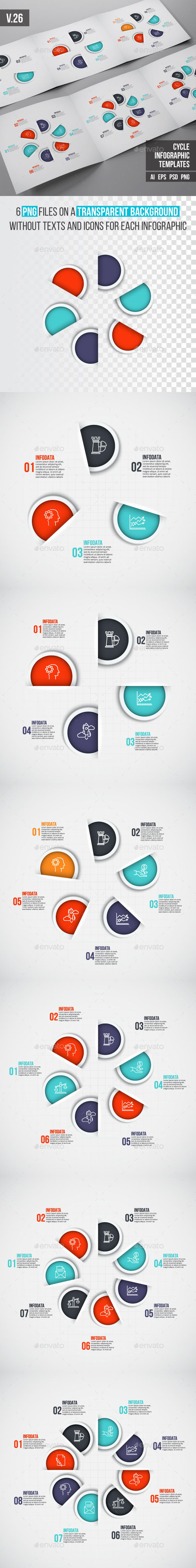 Infographics template set v.26