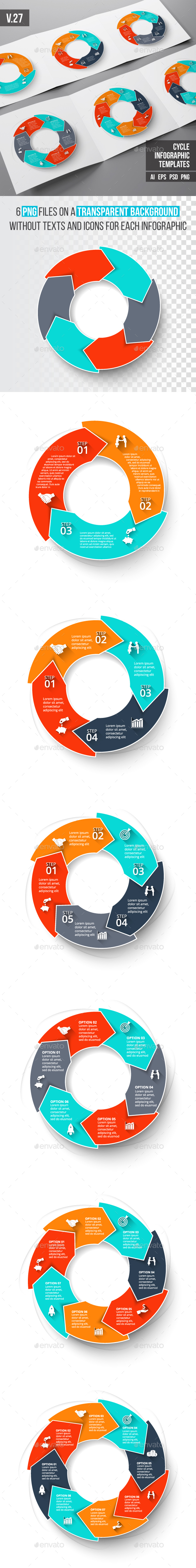 Infographics template set v.27