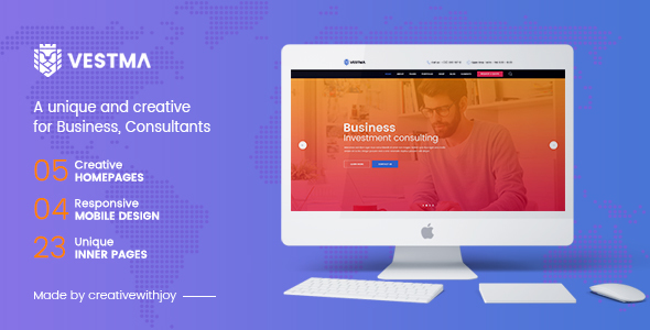 VESTMA - Multipurpose Business, Consulting, Corporate PSD Template
