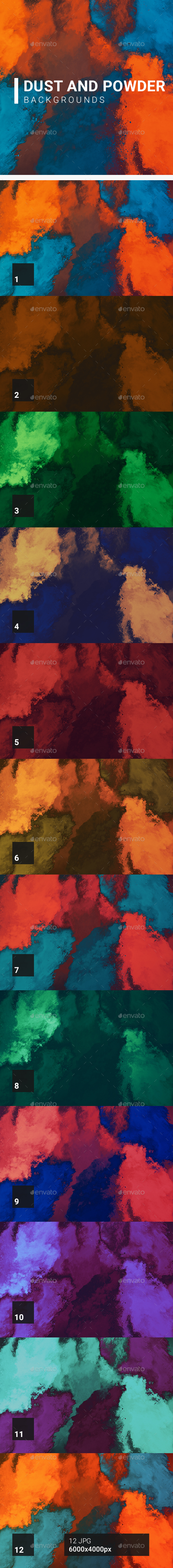 Dust and Powder Backgrounds