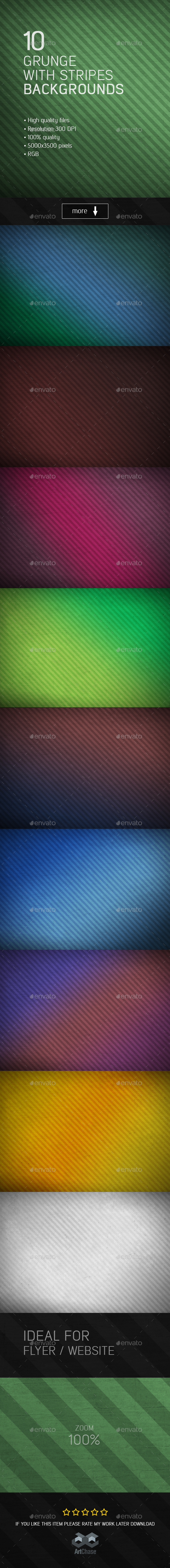 10 Grunge with Stripes Backgrounds