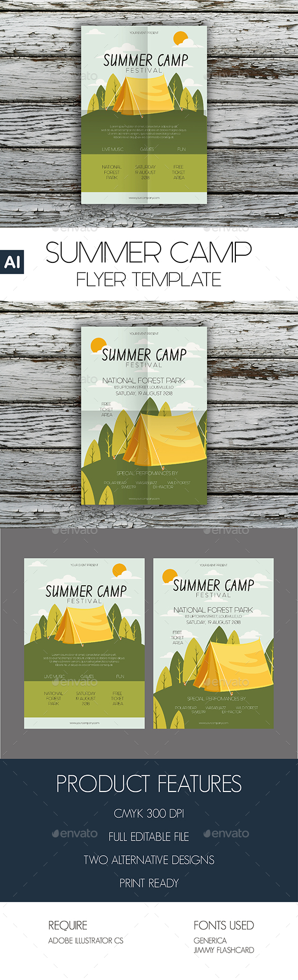 Summer Camp Flyer Template