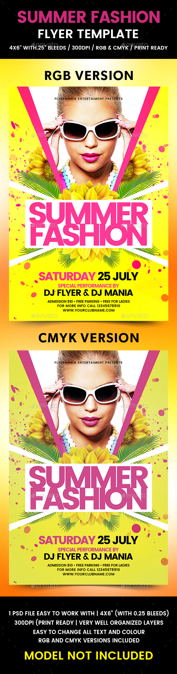 Summer Fashion Flyer Template