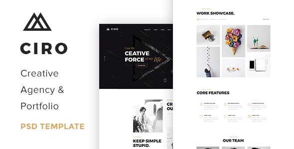 Ciro - Creative Agency & Portfolio PSD Template