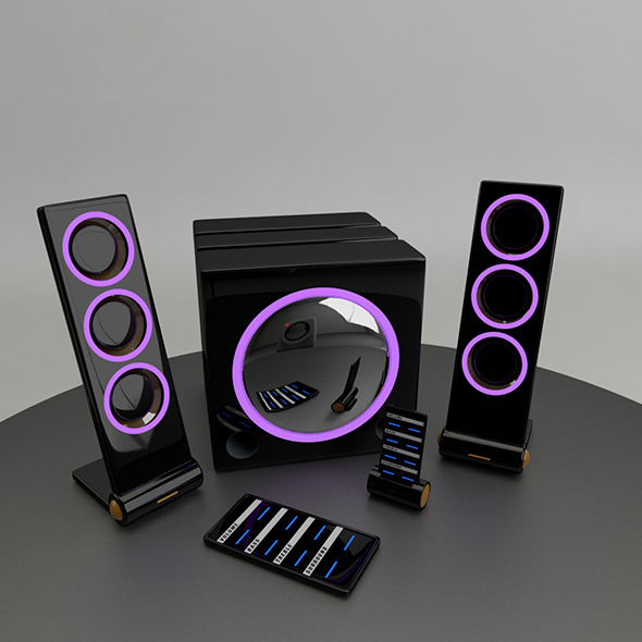 3DOcean Beautiful set of audio system 20041149 3DOcean Beautiful set of audio system 20041149